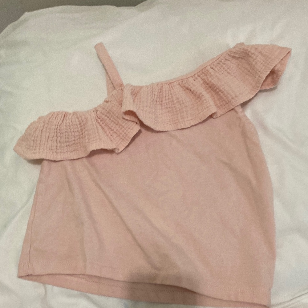 Pink Off-The-Shoulder Ruffled Top - Picture 7 of 14